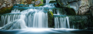 A set of small waterfalls